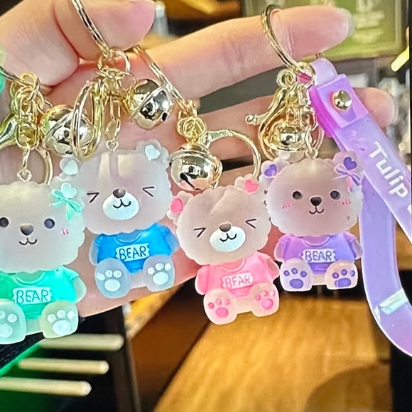 ❣️5|$25❣️jelly glazed Bear Keychain/charm. Adorable 🥰 
Your choice. 🆕 - Picture 6 of 6